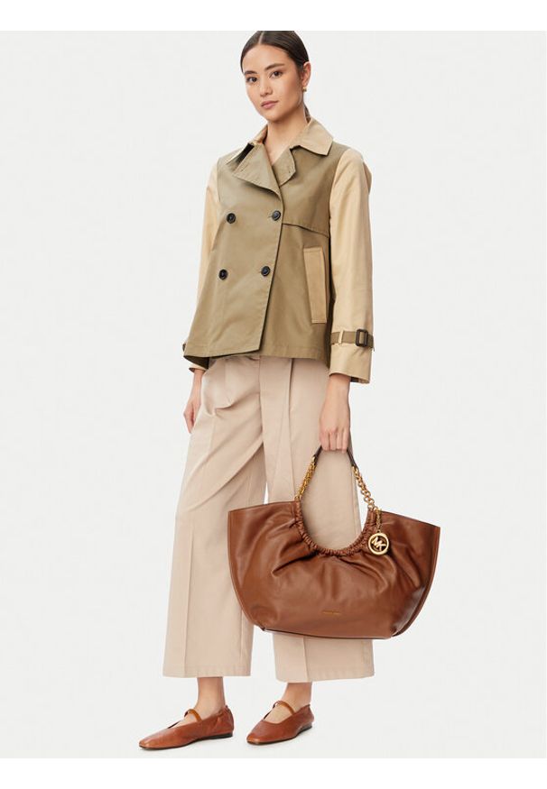 MICHAEL Michael Kors Torebka 30T6A50T9L Brązowy. Kolor: brązowy. Materiał: skórzane