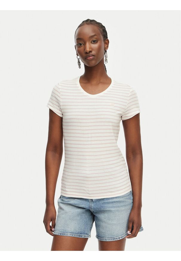 G-Star RAW - G-Star Raw T-Shirt Eyben D24533-D244 Biały Regular Fit. Kolor: biały. Materiał: bawełna