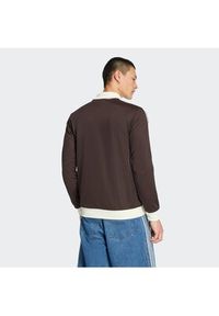 Adidas - adidas Bluza adicolor Classic KE1665 Brązowy Slim Fit. Kolor: brązowy. Materiał: bawełna #3