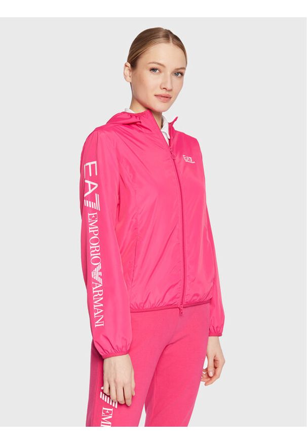 EA7 Emporio Armani Kurtka przejściowa 3RTB08 TN18Z 1417 Różowy Regular Fit. Kolor: różowy. Materiał: syntetyk