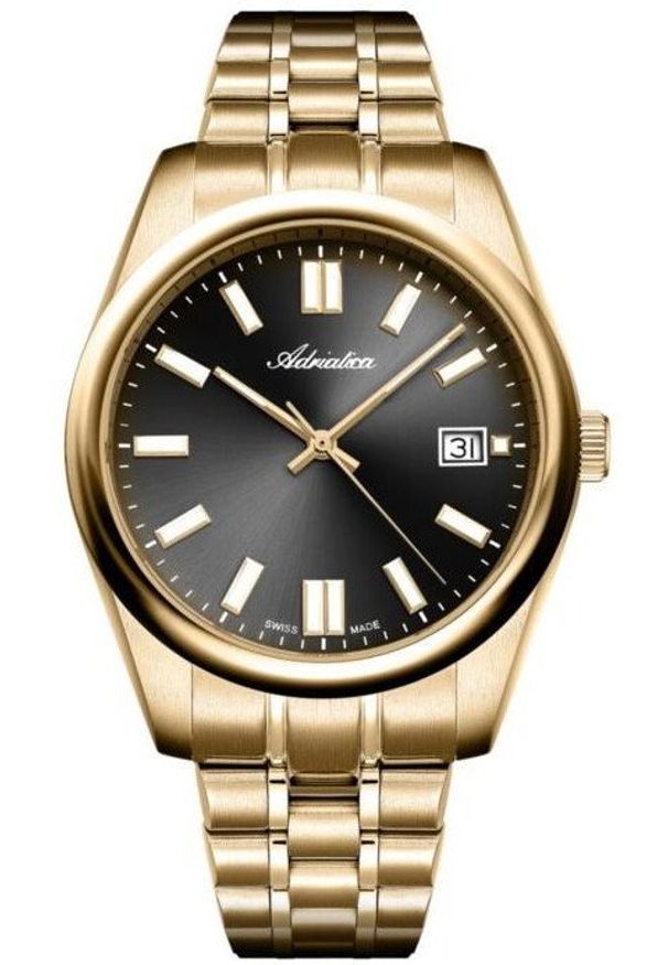 Zegarek męski Adriatica A1298.1116Q złoty. Kolor: złoty