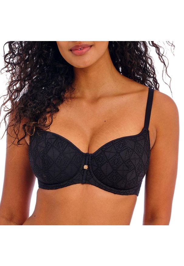 FREYA ACTIVE - Damski kostium kąpielowy z dekoltem w serduszko Freya Nomad Nights. Kolor: czarny