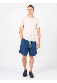 Xagon Man T-Shirt "Lino" | P2308 2JX 2405 | Mężczyzna | Beżowy. Okazja: na co dzień. Kolor: beżowy. Materiał: len, bawełna. Styl: casual