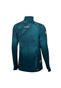Bluza damska do biegania rozpinana EXTREME HOBBY CALEIDOSCOPE. Kolor: niebieski, turkusowy, wielokolorowy. Materiał: elastan, poliester. Sezon: wiosna, jesień. Sport: bieganie