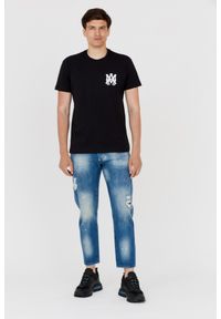 Amiri - AMIRI T-shirt męski czarny z logo na plecach, Rozmiar XXL. Kolor: czarny #4