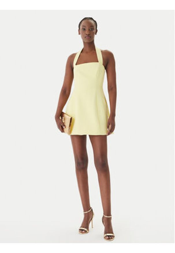 BARDOT - Bardot Sukienka koktajlowa Nevelle 59857DB1 Żółty Slim Fit. Kolor: żółty. Materiał: syntetyk. Styl: wizytowy