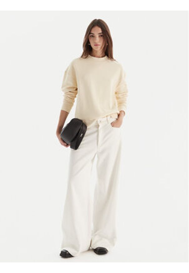 Patrizia Pepe Bluza 2M4494/J079-W405 Écru Regular Fit. Materiał: bawełna