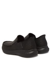 skechers - Skechers Półbuty 204866/BBK Czarny. Kolor: czarny. Materiał: skóra #5