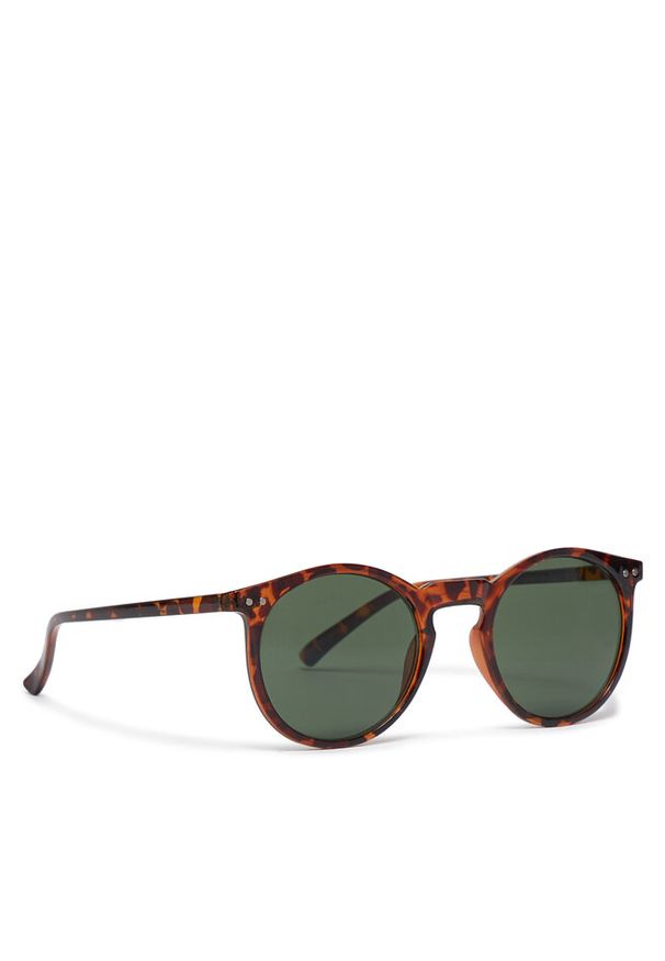 Jack & Jones - Okulary przeciwsłoneczne Jack&Jones. Kolor: brązowy