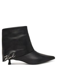 Karl Lagerfeld - KARL LAGERFELD Botki KL30141 Czarny. Kolor: czarny. Materiał: skóra #1