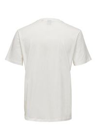Only & Sons T-Shirt 22024793 Biały Regular Fit. Kolor: biały. Materiał: bawełna #6