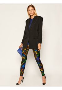 Versace Jeans Couture Legginsy D5HZB161 Kolorowy Slim Fit. Wzór: kolorowy #3
