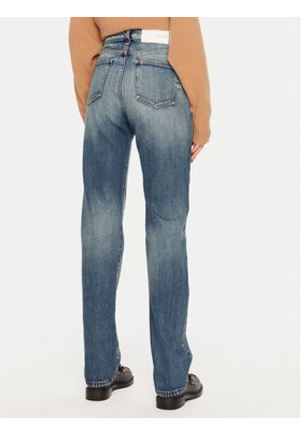 ViCOLO Jeansy DS0103 Niebieski Straight Leg. Kolor: niebieski