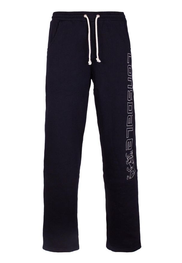 Spodnie do biegania Lonsdale Stonesfield. Okazja: na co dzień. Kolor: czarny. Materiał: dresówka. Styl: casual, sportowy
