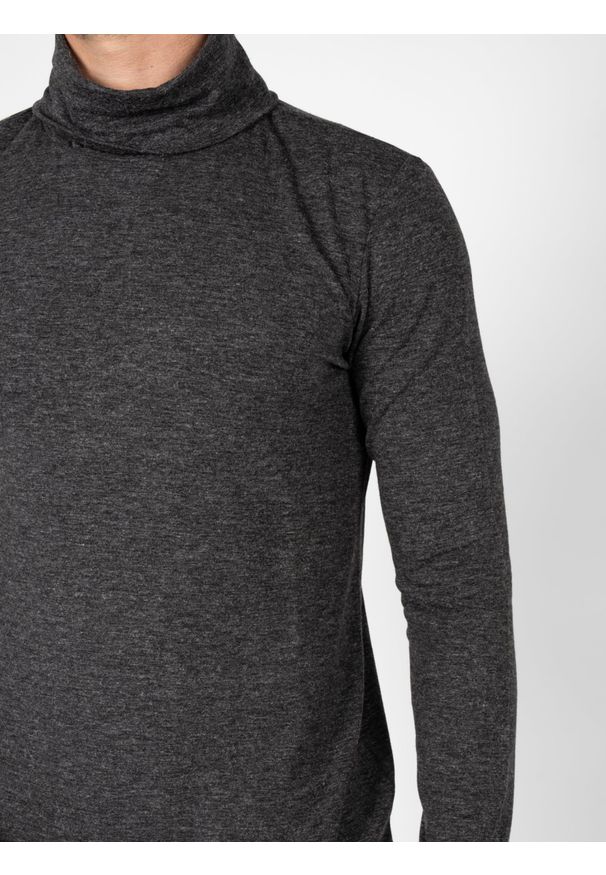 Antony Morato Longsleeve | MMKL00261FA100133 | Mężczyzna | Szary Melanż. Okazja: na co dzień. Typ kołnierza: golf. Kolor: szary. Materiał: wiskoza, poliester, elastan. Długość rękawa: długi rękaw. Wzór: melanż. Sezon: zima. Styl: casual