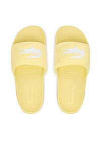 Lacoste Klapki Serve 1.0 51CFA0006 241 Żółty. Kolor: żółty. Materiał: skóra #6
