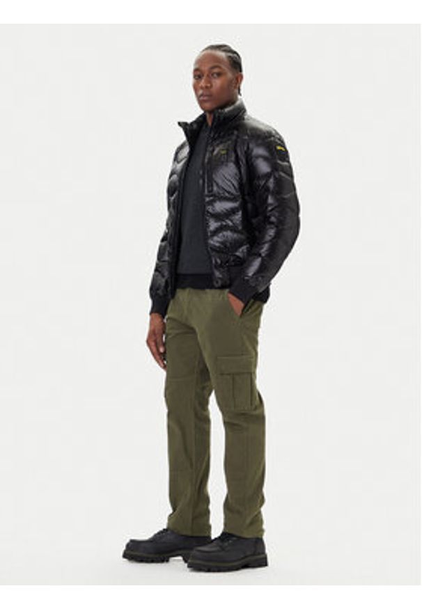 Blauer Kurtka puchowa 25WBLUC03075 Czarny Regular Fit. Kolor: czarny. Materiał: syntetyk