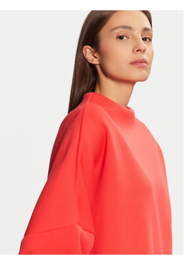 Adidas - adidas Bluza Neuclassics JI8521 Czerwony Oversize. Kolor: czerwony. Materiał: bawełna, syntetyk