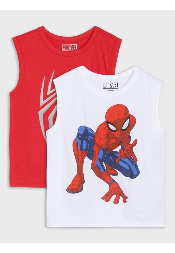 Sinsay - Koszulki 2 pack Spider-Man - wielobarwny