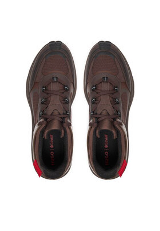 Hugo - HUGO Sneakersy GO2 50548581 Brązowy. Kolor: brązowy. Materiał: skóra
