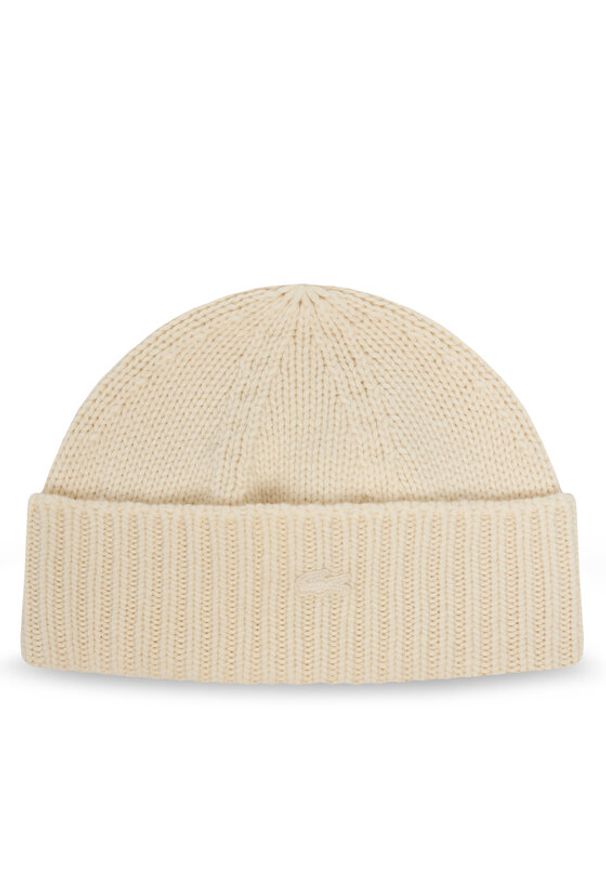 Lacoste Czapka RB4163 Écru. Materiał: wełna