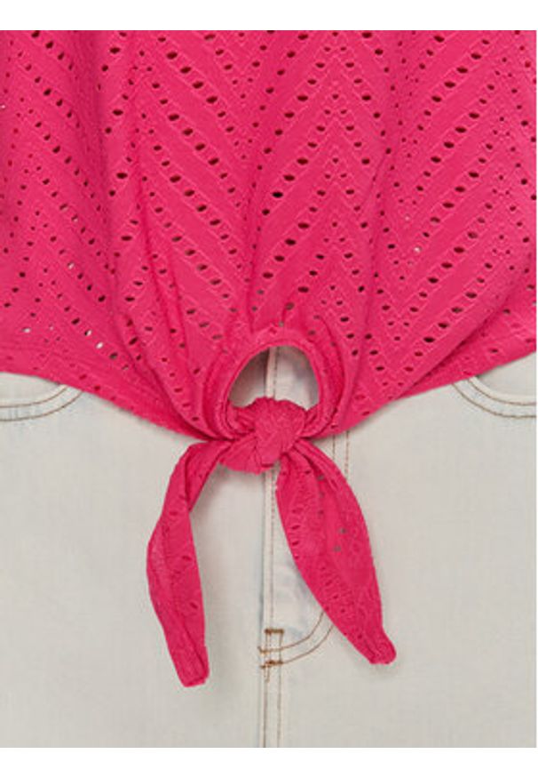 JDY Top Carla 15261741 Różowy Regular Fit. Kolor: różowy. Materiał: syntetyk