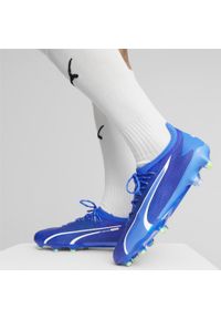 Buty piłkarskie Puma Ultra Ultimate FG/AG. Kolor: wielokolorowy, niebieski, biały, zielony. Sport: piłka nożna #2