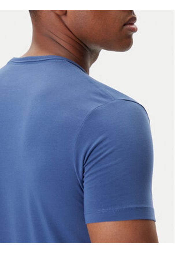 Pepe Jeans T-Shirt Original Basic 3N PM5010133 Granatowy Regular Fit. Kolor: niebieski. Materiał: bawełna