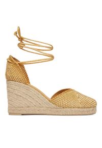Castañer Espadryle Cora 026131-1003 Beżowy. Kolor: beżowy. Materiał: materiał #1