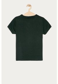Name it - T-shirt dziecięcy 116-152 cm. Okazja: na co dzień. Kolor: zielony, szary, wielokolorowy. Materiał: dzianina, elastan. Długość rękawa: krótki rękaw. Długość: krótkie. Wzór: aplikacja. Styl: casual #3