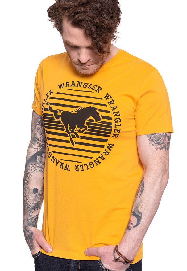 Wrangler - WRANGLER T-SHIRT CIRCLE TEE GOLDEN ROD W7MFD3X1K 112131924