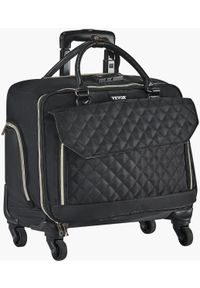 SPRINGOS - Torba na laptopa walizka na kółkach mobilna torba komputerowa czarno-złota. Kolor: czarny, złoty, wielokolorowy #1