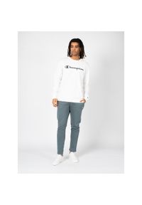 Champion - Longsleeve treningowy męski. Kolor: biały. Materiał: bawełna. Długość rękawa: długi rękaw #1