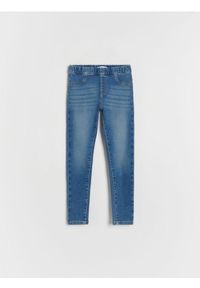 Reserved - Jeansowe legginsy - niebieski. Kolor: niebieski #1