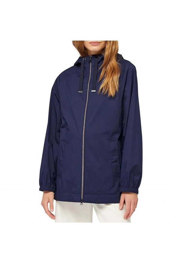 Geox - Kurtka GEOX W ISCHIA Niebieski. Kolor: niebieski. Materiał: tkanina