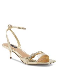 Nine West Sandały BYCCC02 Złoty. Kolor: złoty. Materiał: skóra #6