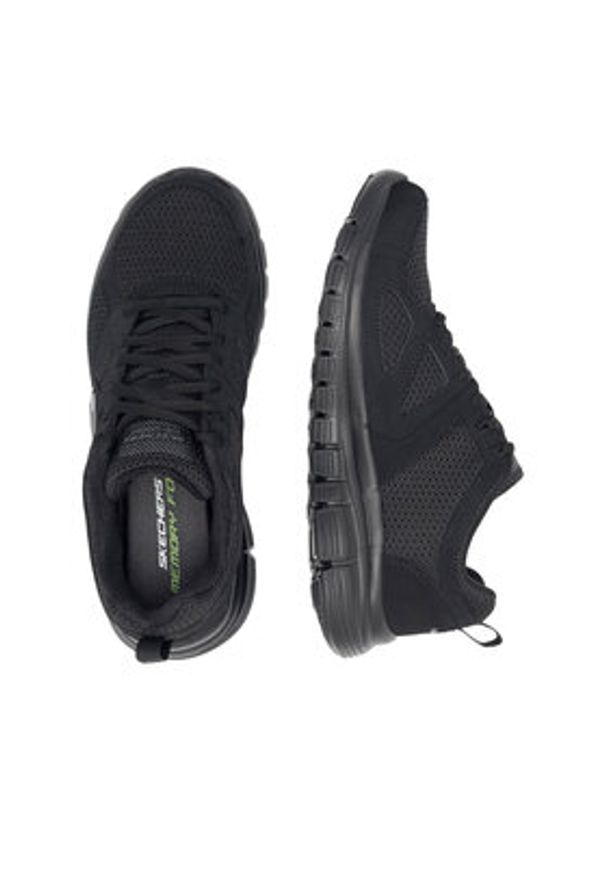skechers - Skechers Sneakersy BURNS AGOURA 52635 BBK Czarny. Kolor: czarny. Materiał: materiał