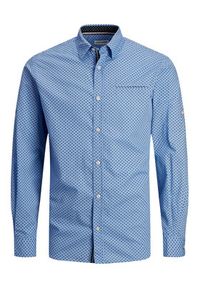 Jack & Jones - Jack&Jones Koszula 12235969 Niebieski Slim Fit. Kolor: niebieski. Materiał: bawełna #5