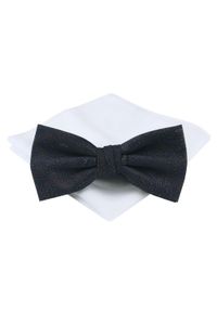 Mucha Męska z Poszetką - Chattier - Granat i Brąz. Kolor: wielokolorowy, beżowy, brązowy. Styl: sportowy, elegancki