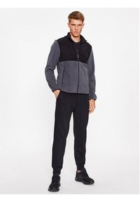 Jack & Jones - Jack&Jones Polar 12244870 Szary Regular Fit. Kolor: niebieski, szary. Materiał: syntetyk, polar