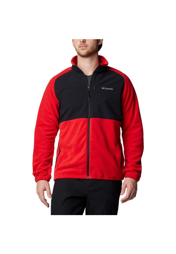 columbia - Bluza męska Columbia Sage Peak Fleece. Kolor: czerwony. Materiał: polar