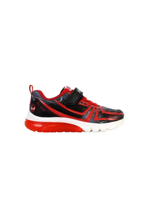 Sneakersy dla dzieci Geox Ciberdron. Okazja: na co dzień. Kolor: czerwony, czarny, wielokolorowy. Sport: turystyka piesza