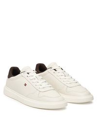 TOMMY HILFIGER - Tommy Hilfiger Sneakersy Icon Court Light FW0FW09601 Biały. Kolor: biały. Materiał: skóra #6