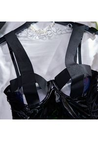 Intica - Body z ozdobnymi sznurkami na wieczorne wyjścia Marin. Kolor: czarny. Materiał: materiał #4