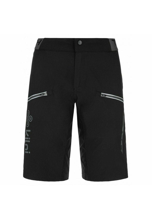Szorty damskie Kilpi Trackee. Kolor: czarny. Materiał: nylon. Sport: kolarstwo