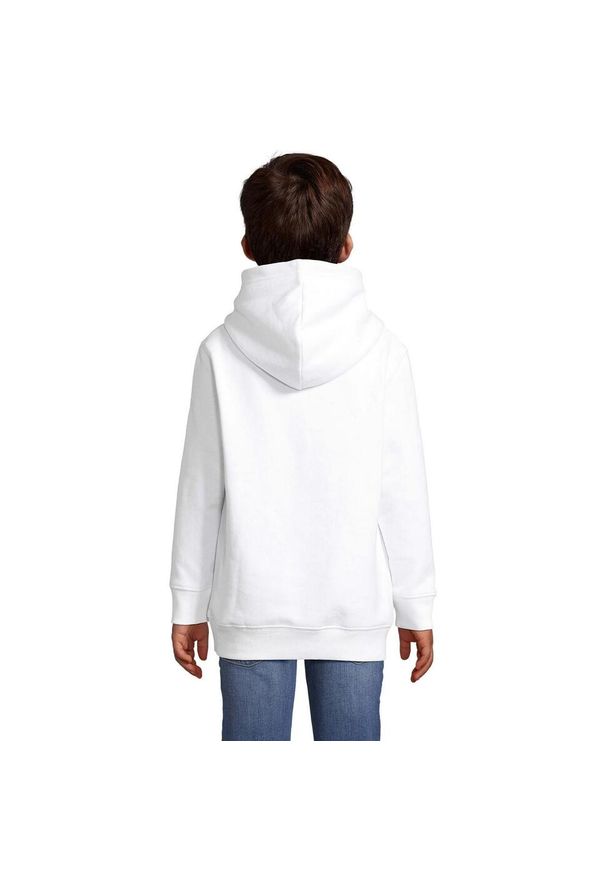 SOL'S - Bluza Z Kapturem Condor Dla Dzieci. Typ kołnierza: kaptur. Kolor: biały