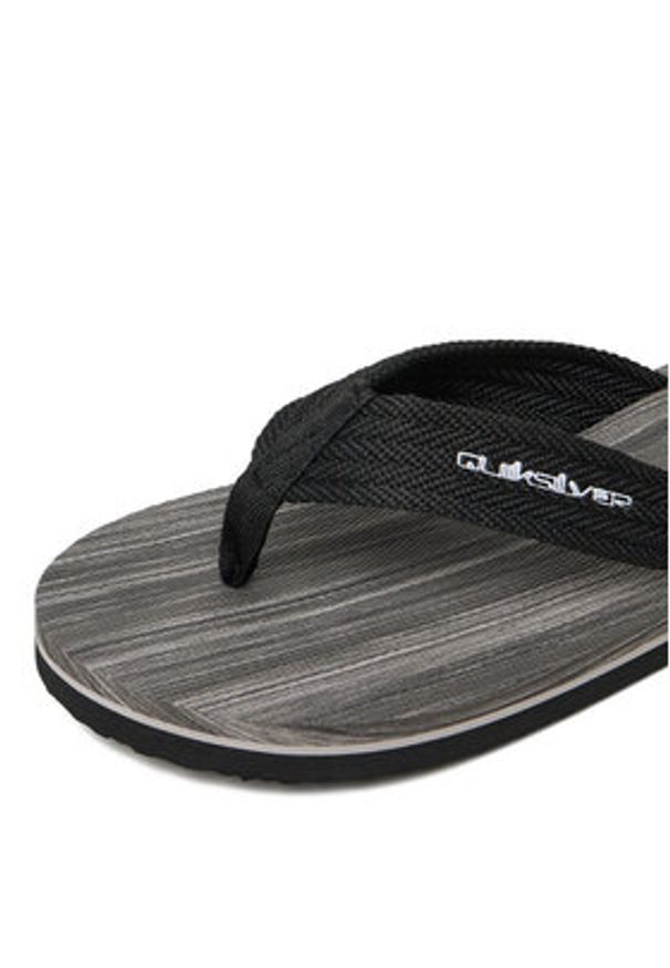 Quiksilver Japonki 877075A Czarny. Kolor: czarny. Materiał: materiał