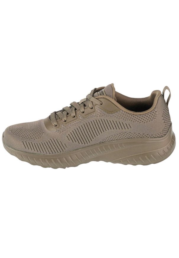 skechers - Buty do chodzenia damskie Skechers Oliva Bobs Squad. Zapięcie: sznurówki. Kolor: zielony. Materiał: materiał, syntetyk, tkanina. Szerokość cholewki: normalna. Sport: turystyka piesza