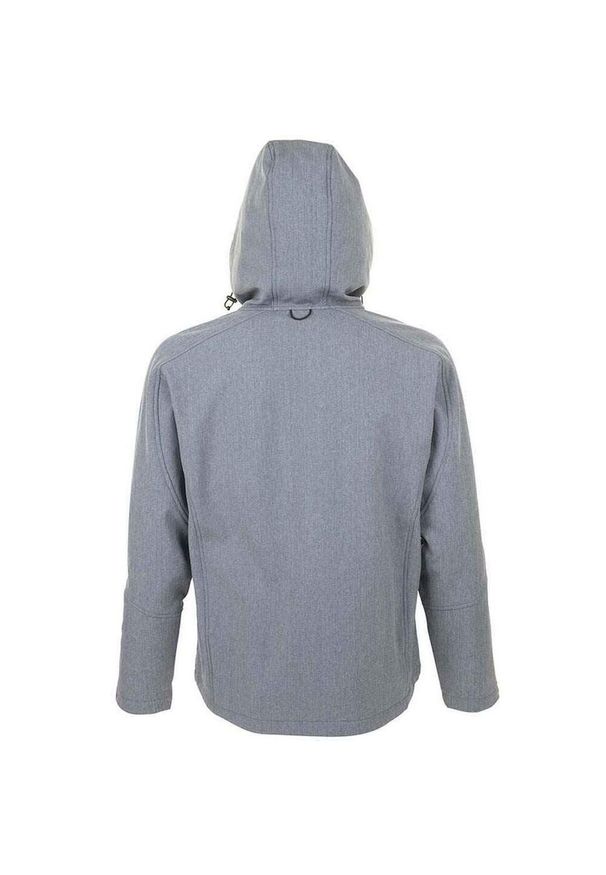 SOL'S - Męska Kurtka Soft Shell Replay Z Kapturem. Typ kołnierza: kaptur. Kolor: szary