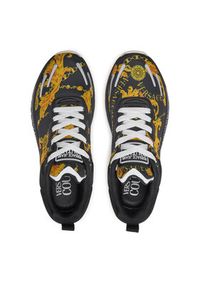 Versace Jeans Couture Sneakersy 77YA3SA1 ZS654 Czarny. Kolor: czarny. Materiał: materiał #3